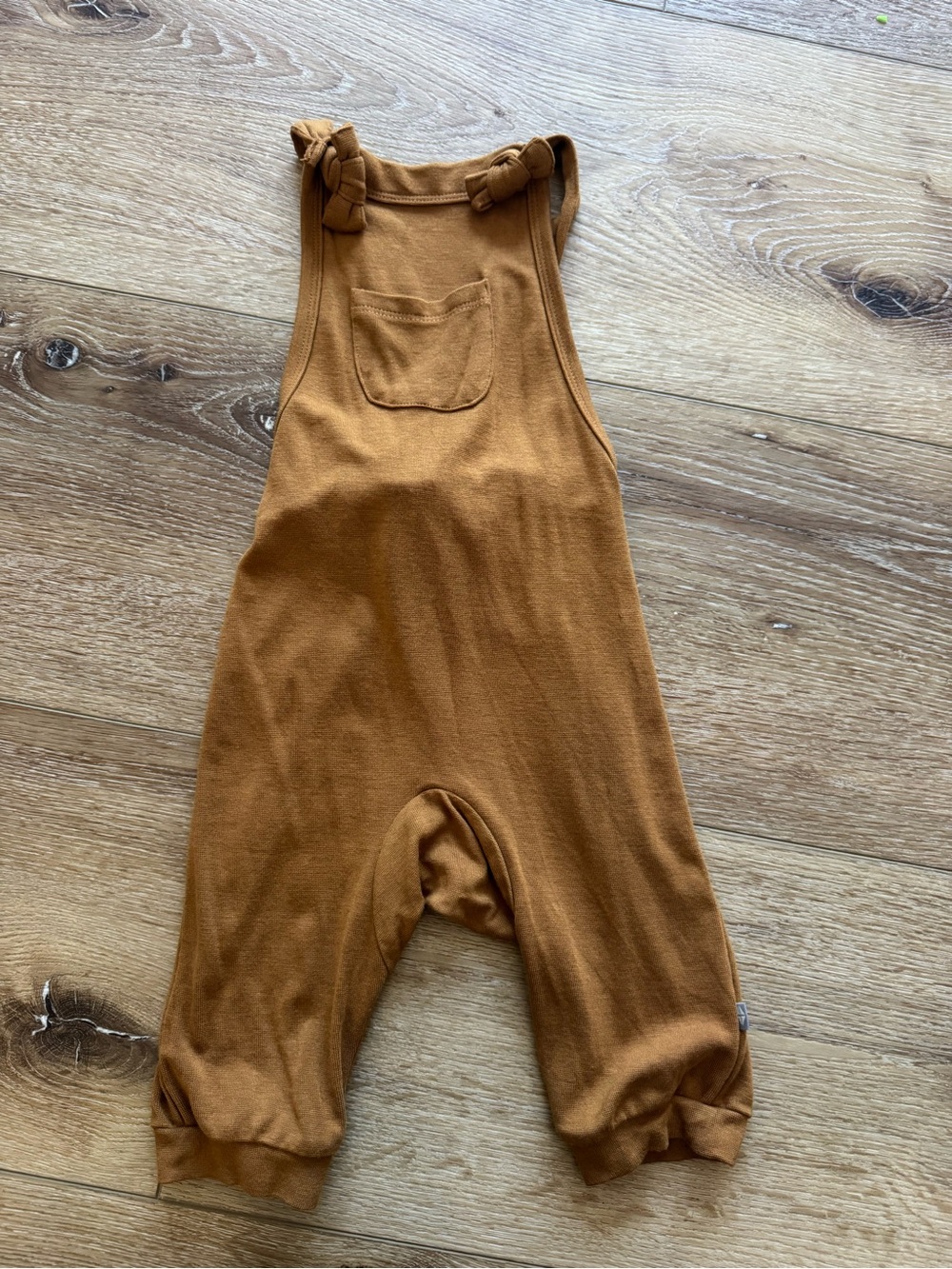 Kyte BABY Nutmeg Knotted Strap bamboo Overalls
